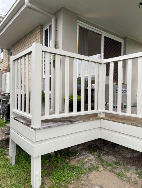After: Timber balustrade rebuild
