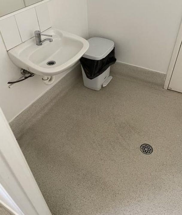 Before: Staff bathroom refresh