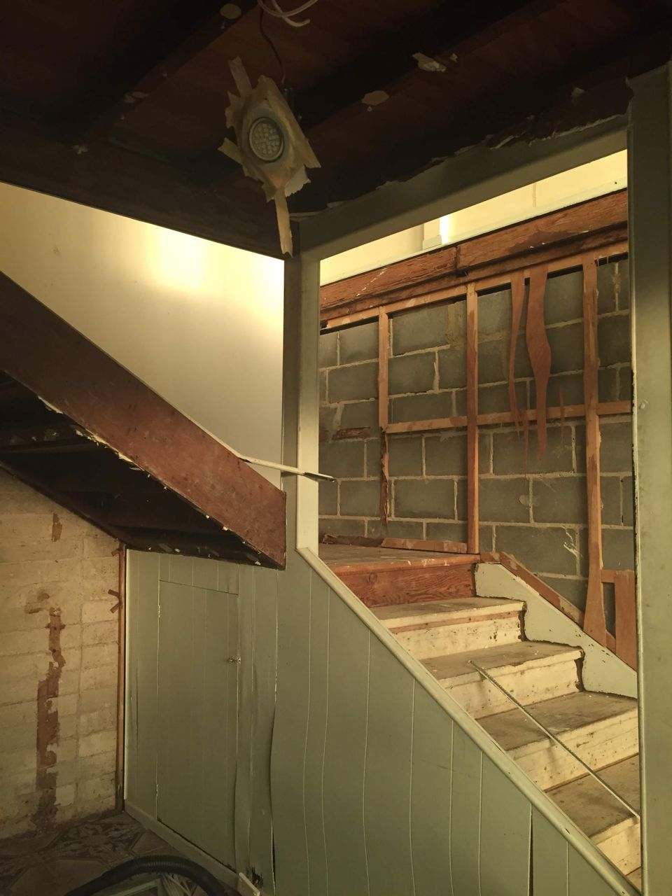 Before: Double-height stairwell